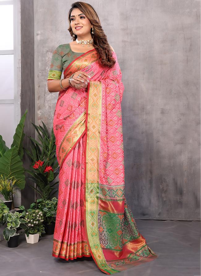 Patola Silk Multi Colour Traditional Wear Weaving Saree